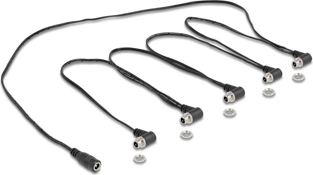 DELOCK Câble Splitter DC 1 Femelle vers 5 Femelles 5,5 x 2,1 mm
