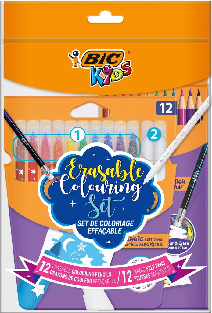 BIC Kids Magische Marker und farbige Stifte, 24st.