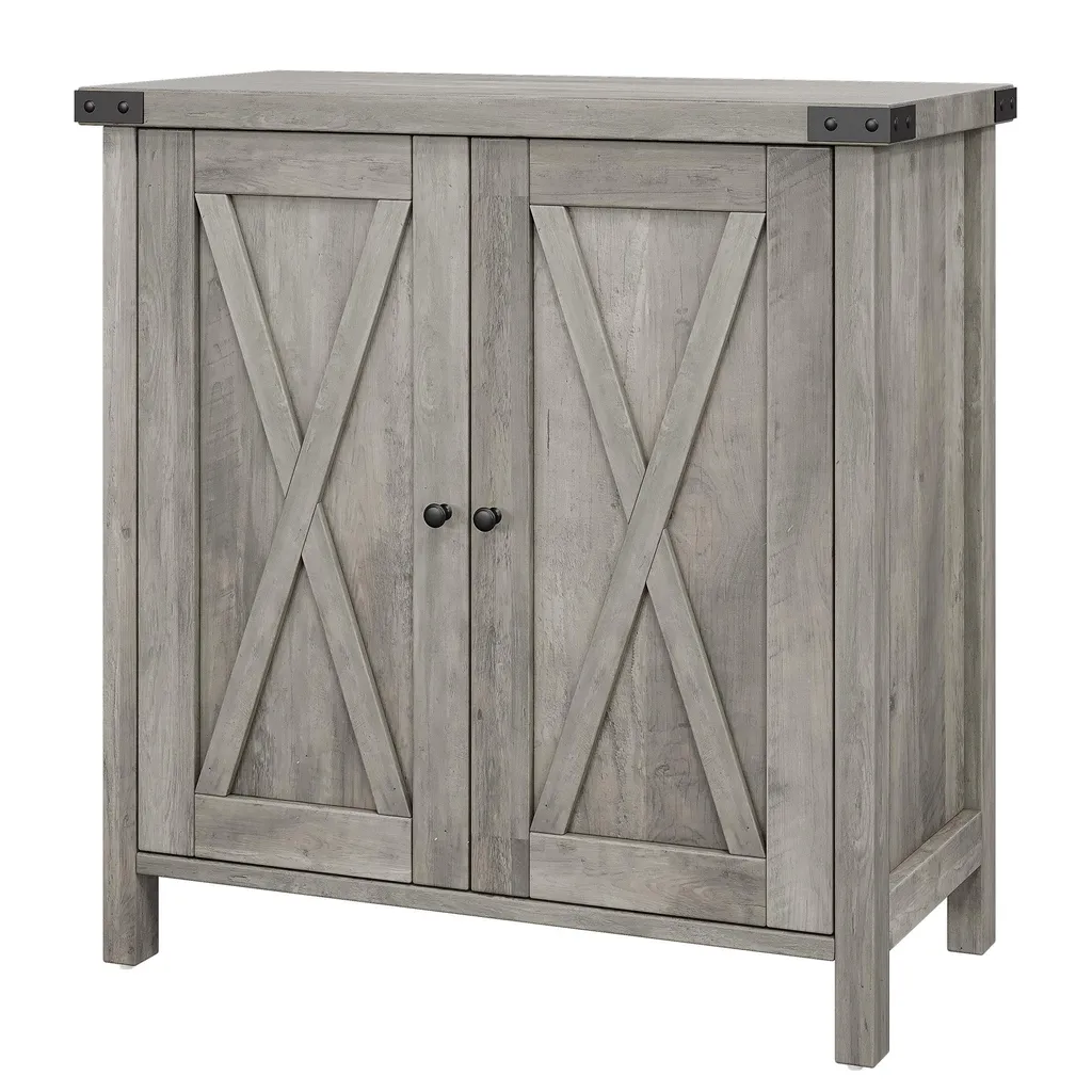Armoire de couloir grise pour salon, buffet de rangement pratique