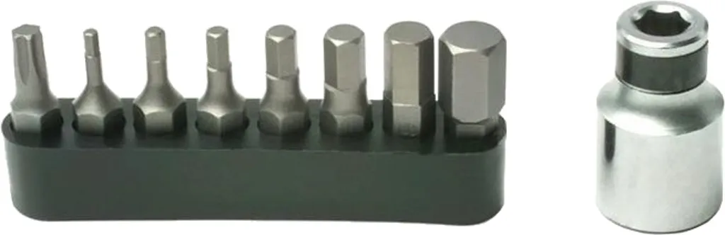 Clé Dynamométrique Pedro's Ajustable 3-15Nm avec Bits Allen Argent