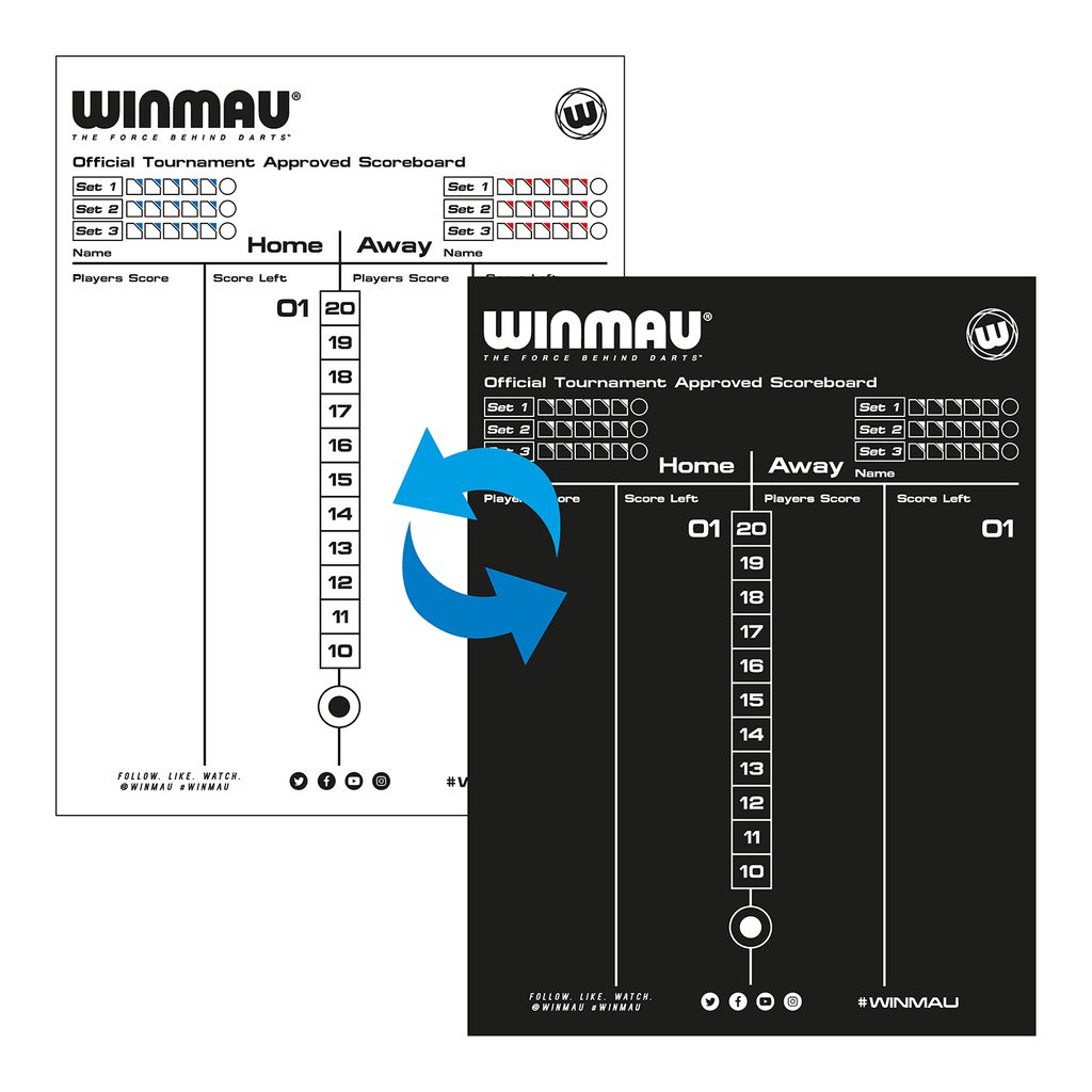 Scoreboard/Schreibtafel Winmau inkl. Stift 8658 Produktbild 