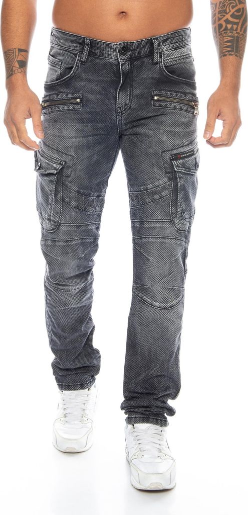 Cipo & Baxx Herren Jeans BJ3690 Schwarz, W40/L34