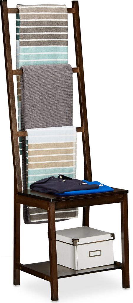 relaxdays 10020926_0 relaxdays Handtuchständer   braun Image du produit 