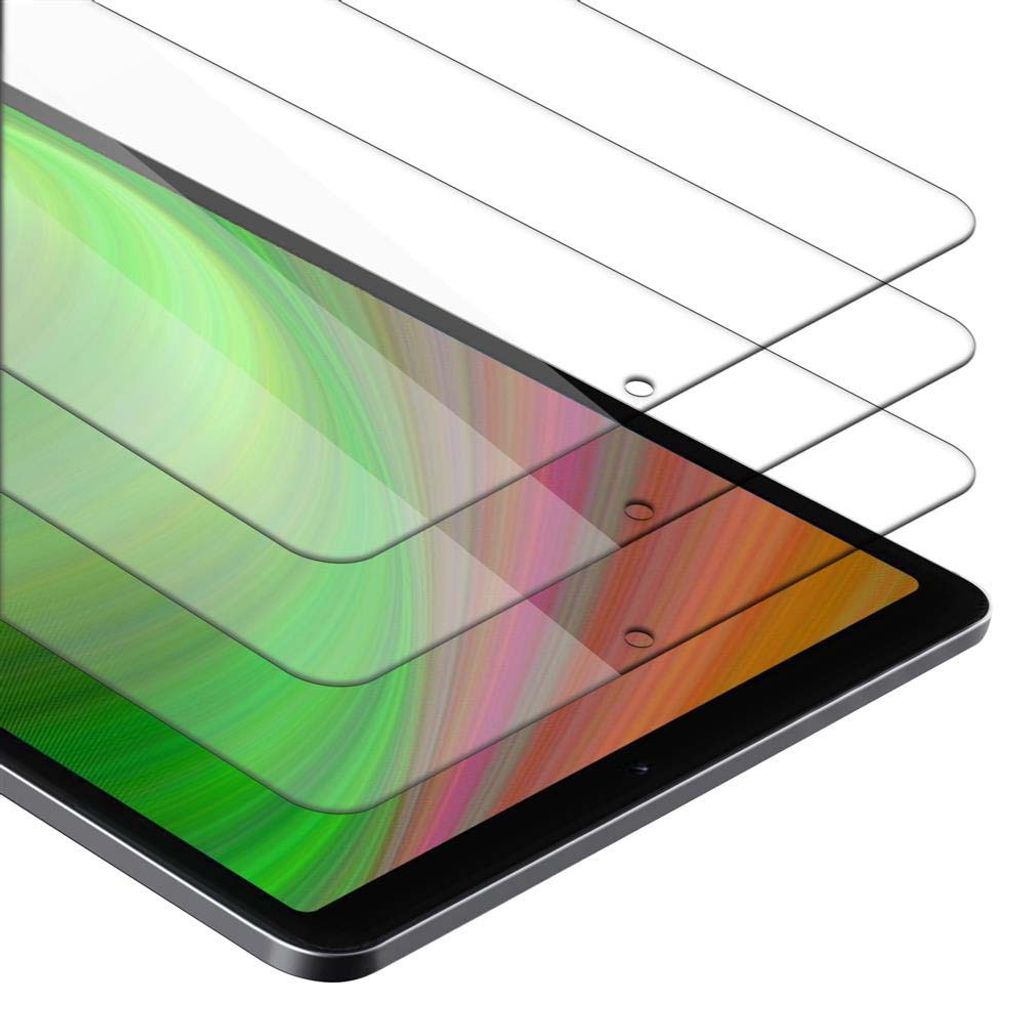 Cadorabo 3x Panzer Folie für Xiaomi Mi Pad 4 PLUS (10.1" Zoll) in Transparent Tablet Schutzfolie Tempered