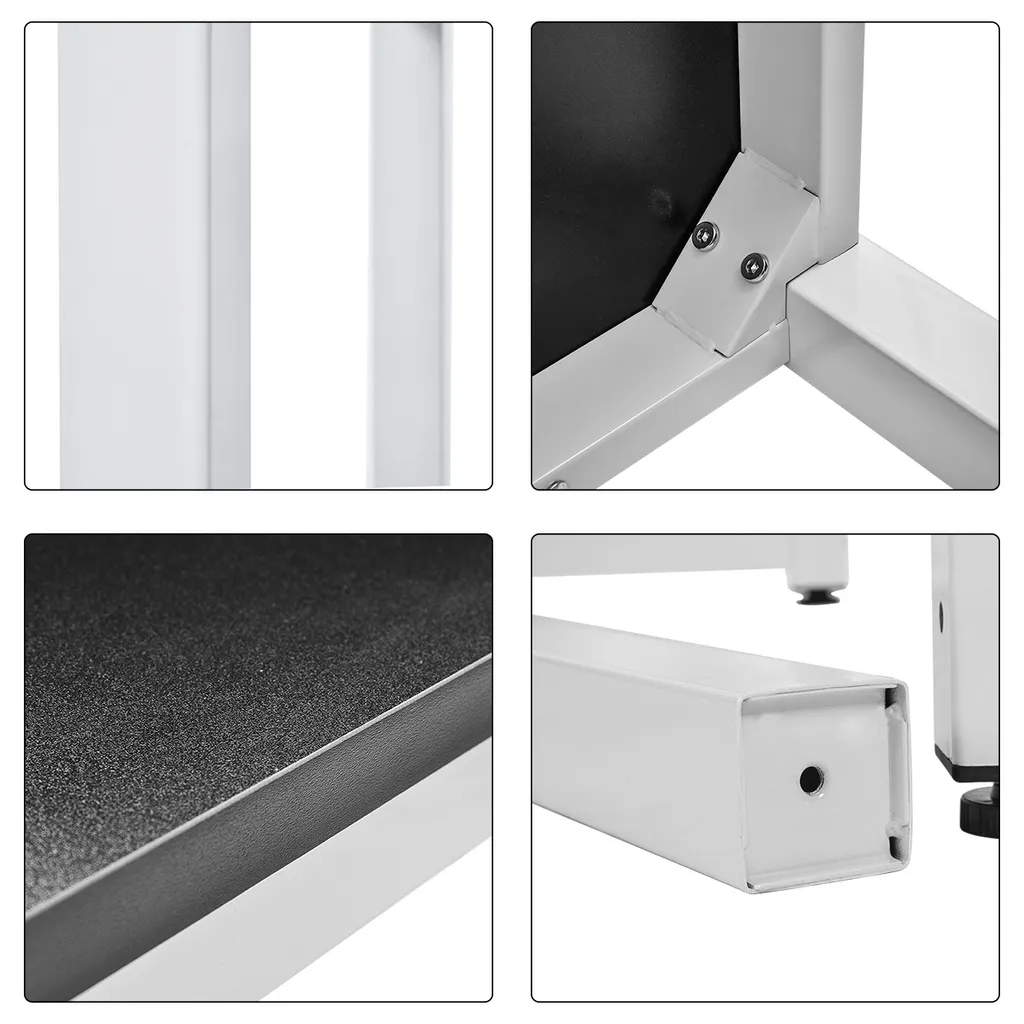 Table d'ordinateur Modèle 120cm Bureau PC Noir Design Ergonomique