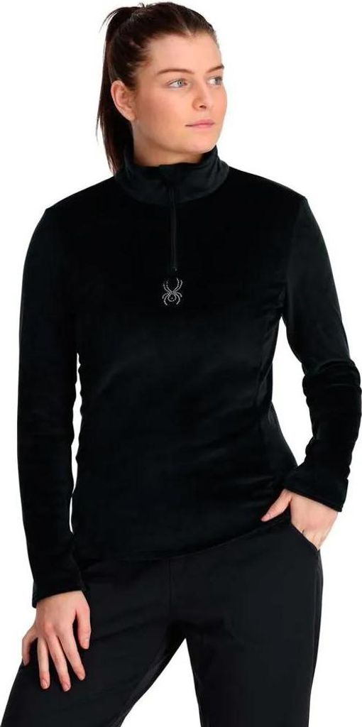Spyder SHIMMER BUG 1/2 ZIP Damen Skirolli Funktionsshirt schwarz XS