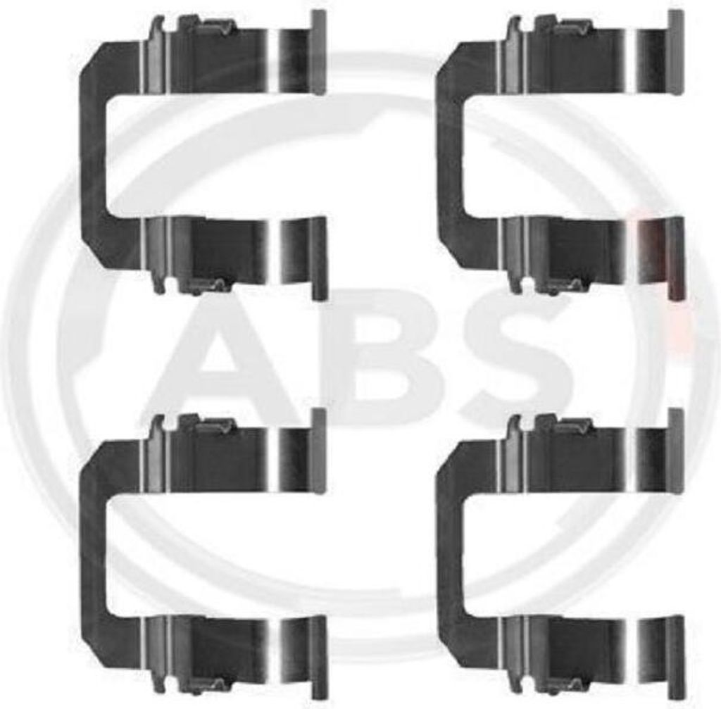 4x A.B.S. 1275Q Zubehörsatz Scheibenbremsbelag Hinten für OPEL Frontera B SUV (U99) Frontera A SUV (U92) Frontera A Sport SUV Cabrio (U92) Monter...