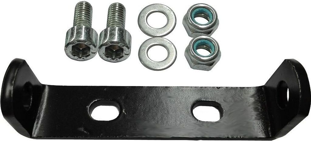 Befestigungs Adapter für Gepäckträger an Pletscherplatte schwarz
