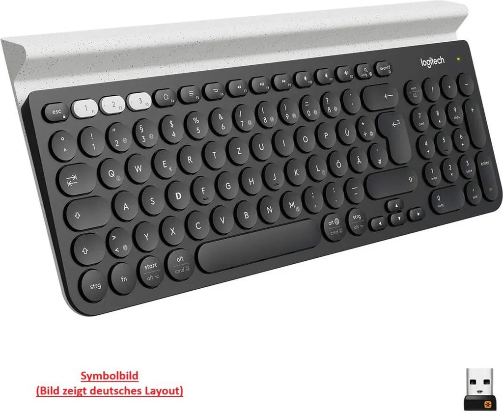 Logitech K780 Clavier multi-dispositifs avec support tablette et mobile - 3