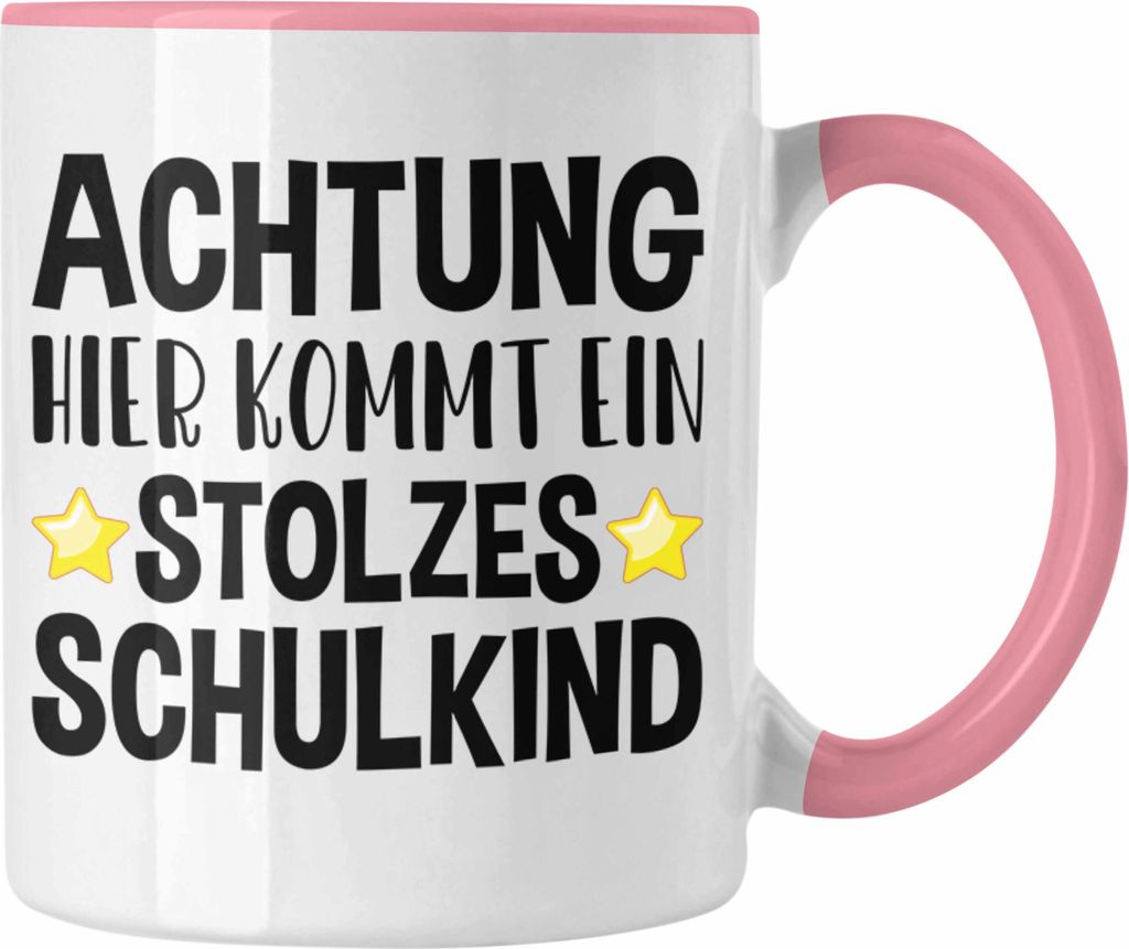Trendation - Einschulung Junge Mädchen Geschenk Schultüte Füllung Tasse Schulstart 1. Schultag Schuleinführung Schulanfang Geschenkidee 2023 Sc...