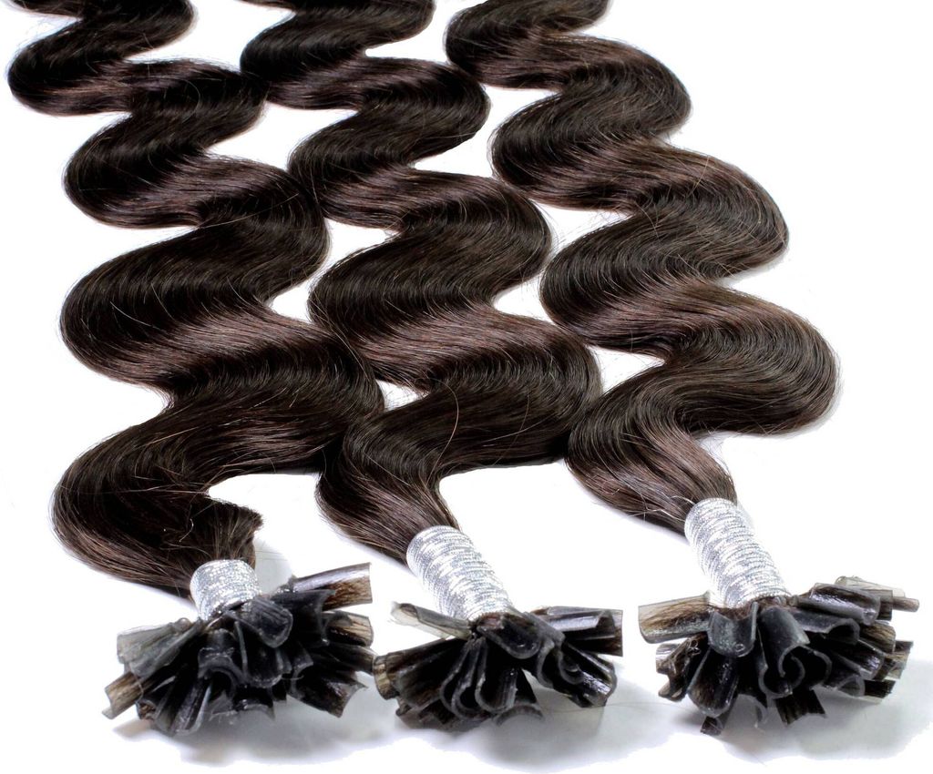hair2heart Extensions Echthaar Bondings Gewellt - 25 Produktbild 