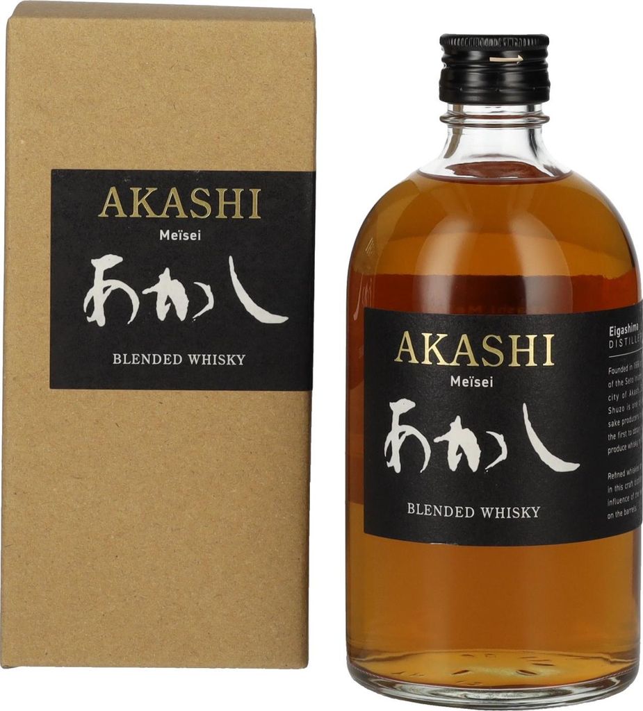 AKASHI Meïsei Blended Whisky 40% Vol. 0,5l in Geschenkbox Produktbild 