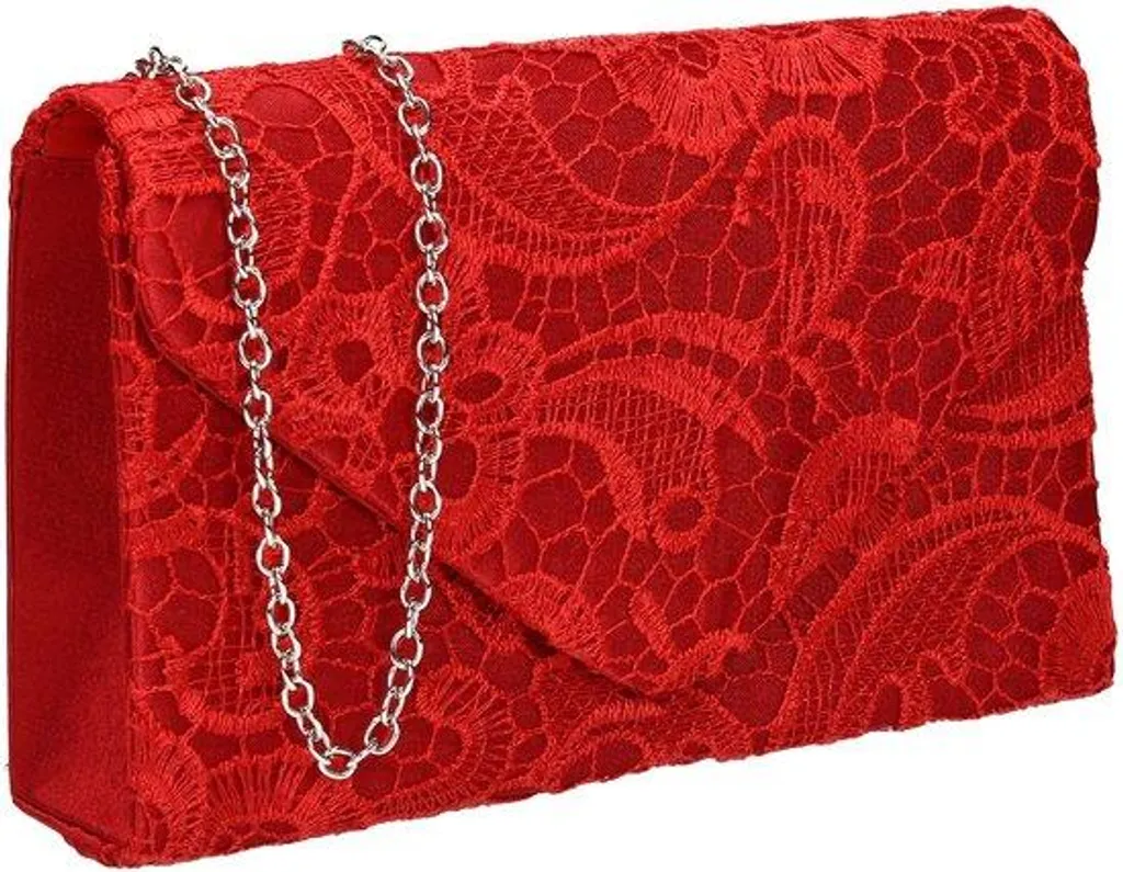 Pochette rouge pour femme anti-rayures grand format pour grand téléphone