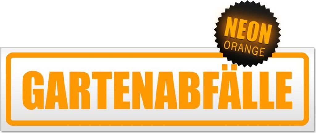 Gartenabfälle Magnetschild Schild magnetisch