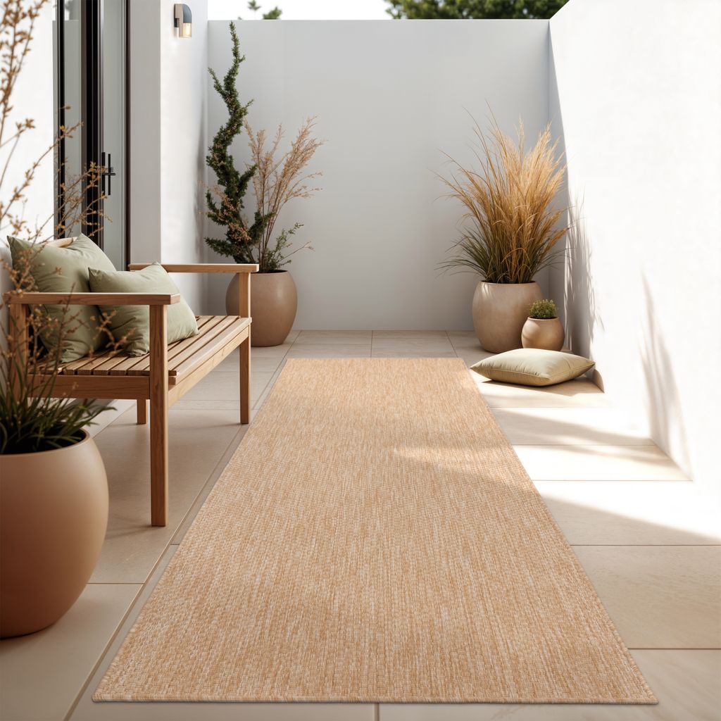 In- & Outdoor Teppich Flachgewebe einfarbig modern Produktbild 