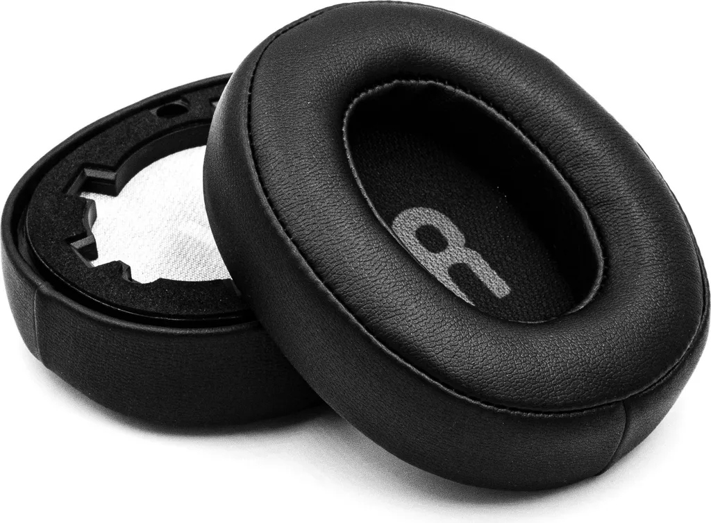 Coussinets Blj 0048 en cuir protéiné souple pour casque d'écoute Noir