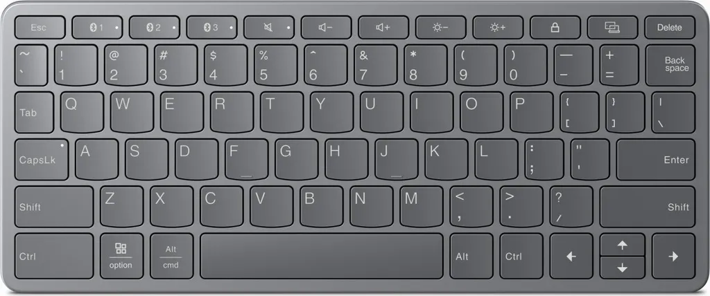 Lenovo ZG38C05814 Clavier universel USB et Bluetooth QWERTY gris sidéral
