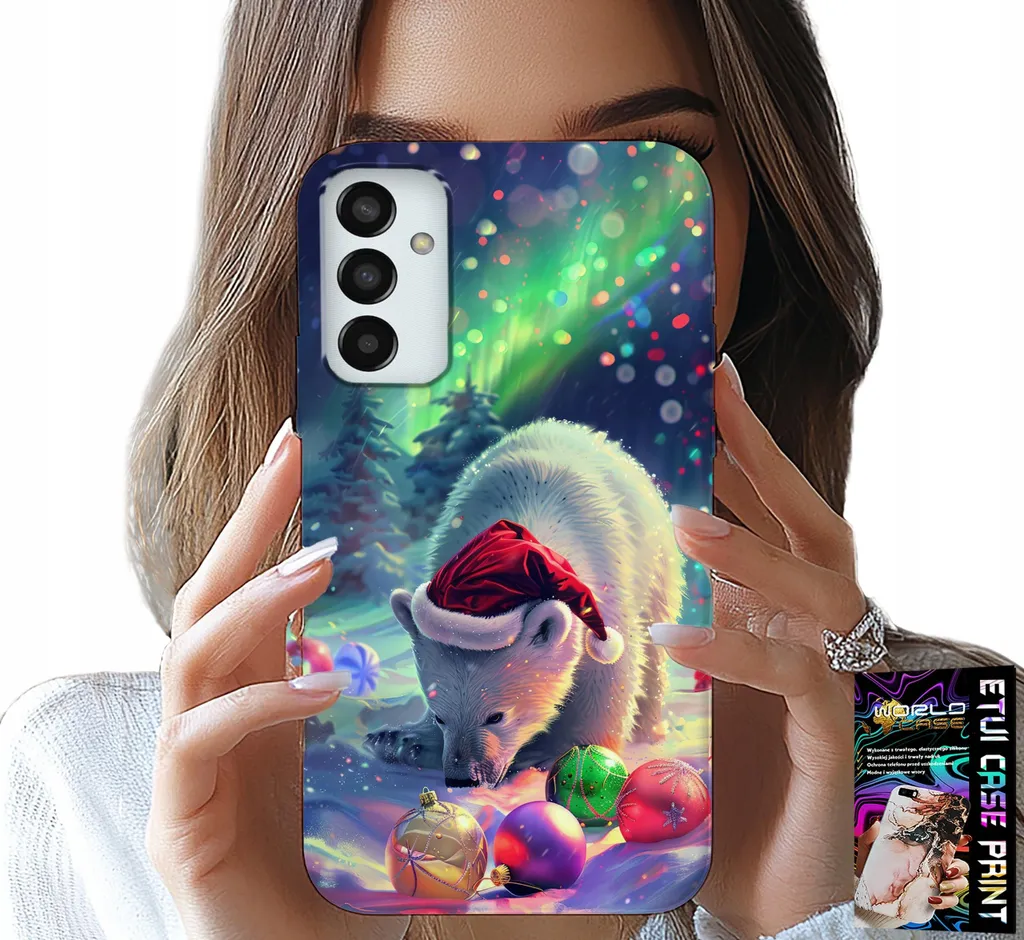 Cover Samsung M23 Regalo di Natale Orsetto - Protezione per Tutta la Famiglia