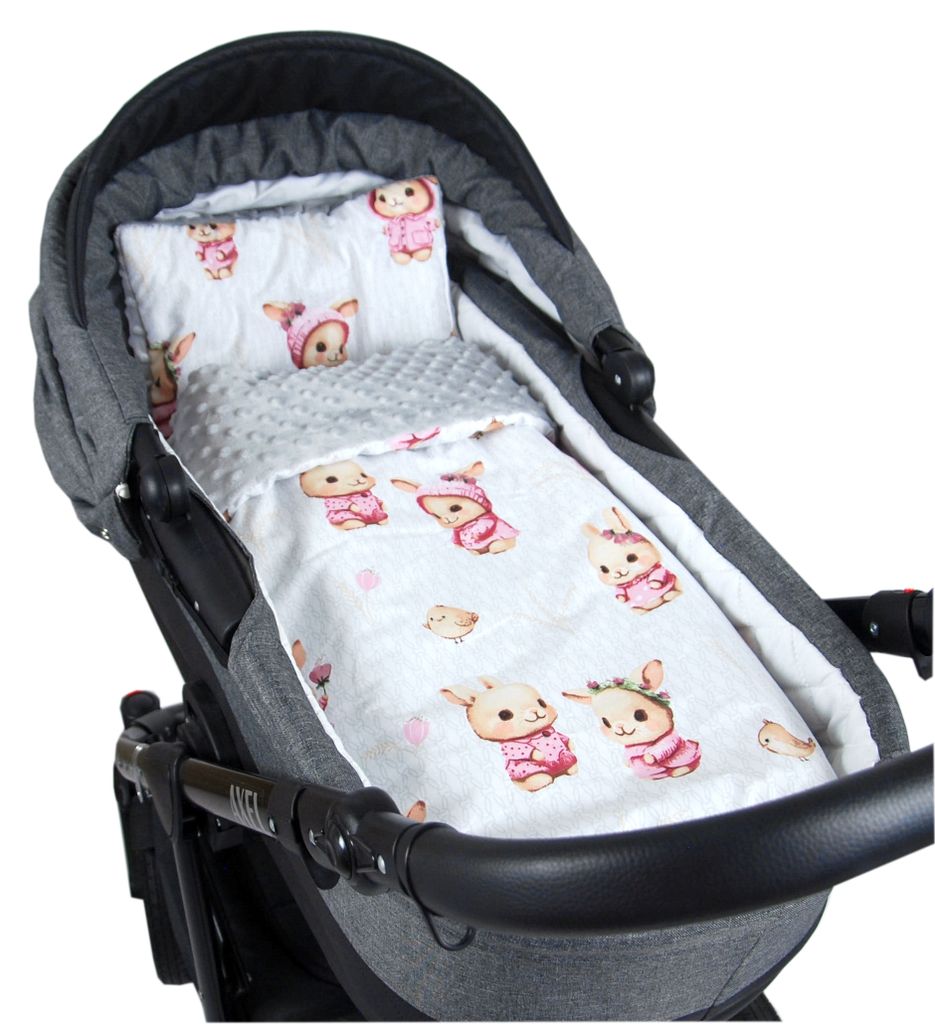 BabyLux Babydecke MINKY PLÜSCH 75x60cm mit Kissen – Weiche Produktbild 