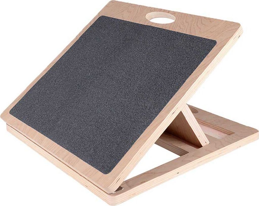 Softee Slanted Platform Wood / Black 41 x 41 cm
