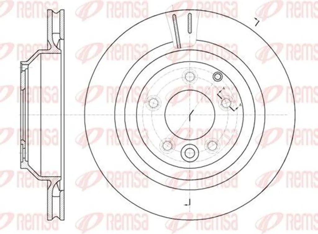 Disque de frein arrière ventilé pour Audi Q7 et Cayenne - Modèle 61302.10