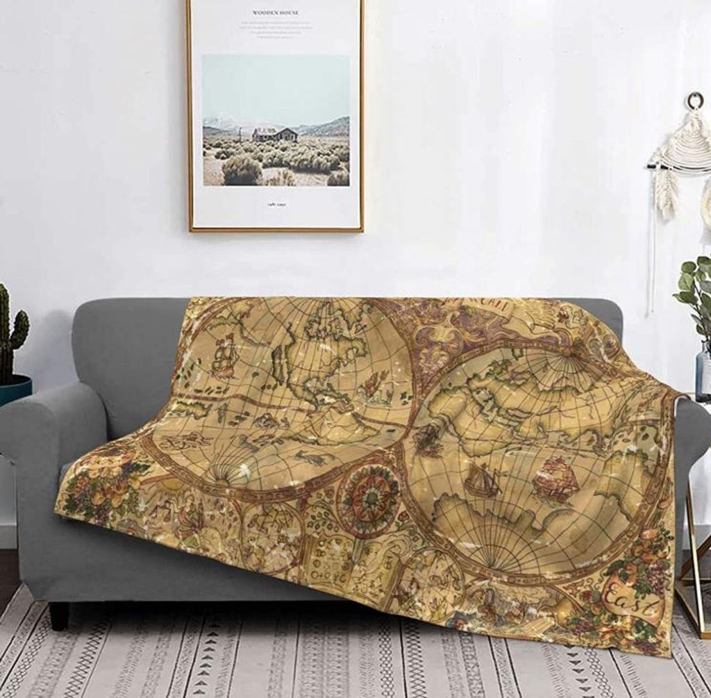 Decke Teppich mit Muster Weicher Samt Decke Steppdecke Wolldecke(70cm*100cm)