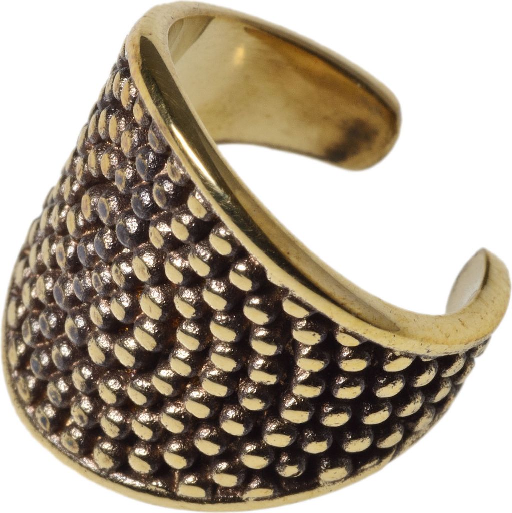 viva-adorno Ear Cuff Ohrklemme Ohr Clip Ohr Bügel Ohrring Messing Vintage Antik Bali Z494,D2