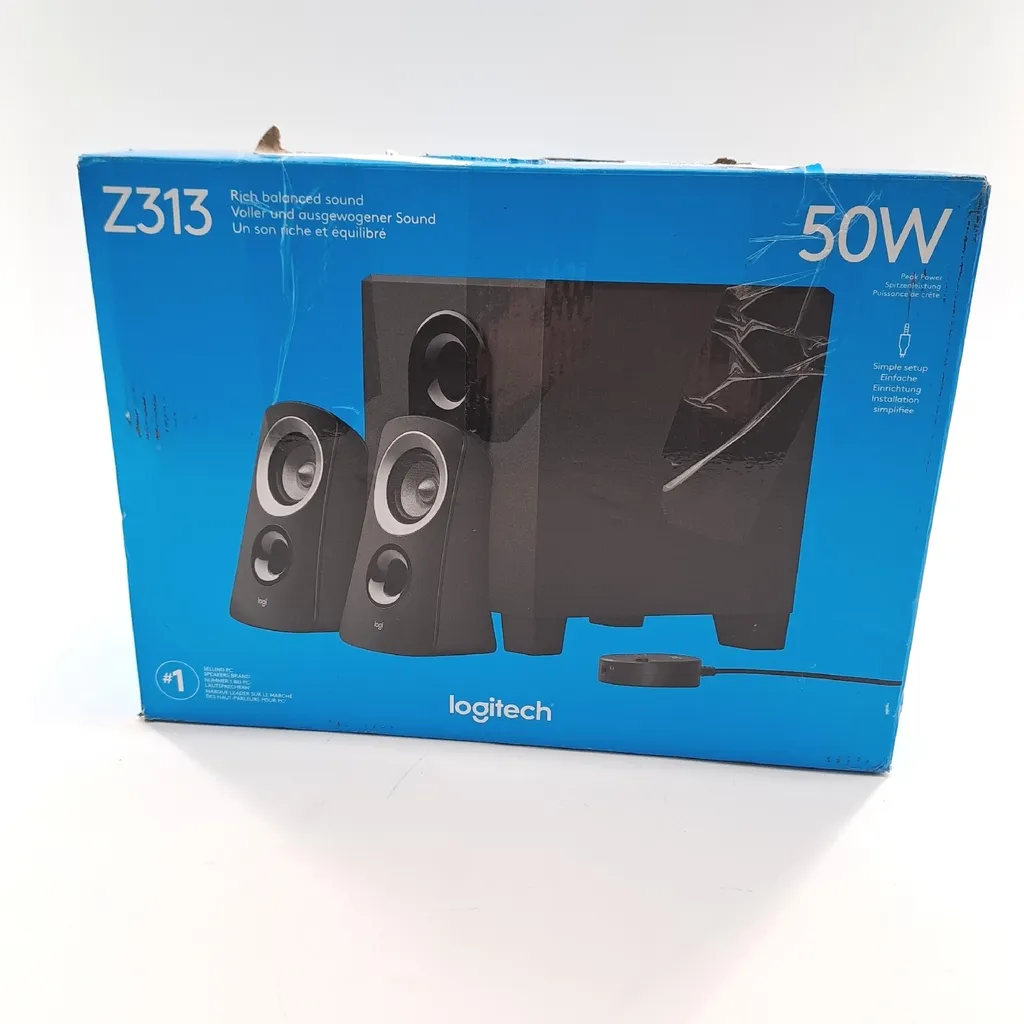 Enceintes PC 2.1 Logitech Z313 Son Multimédia avec Commande Filaire Noir - 22