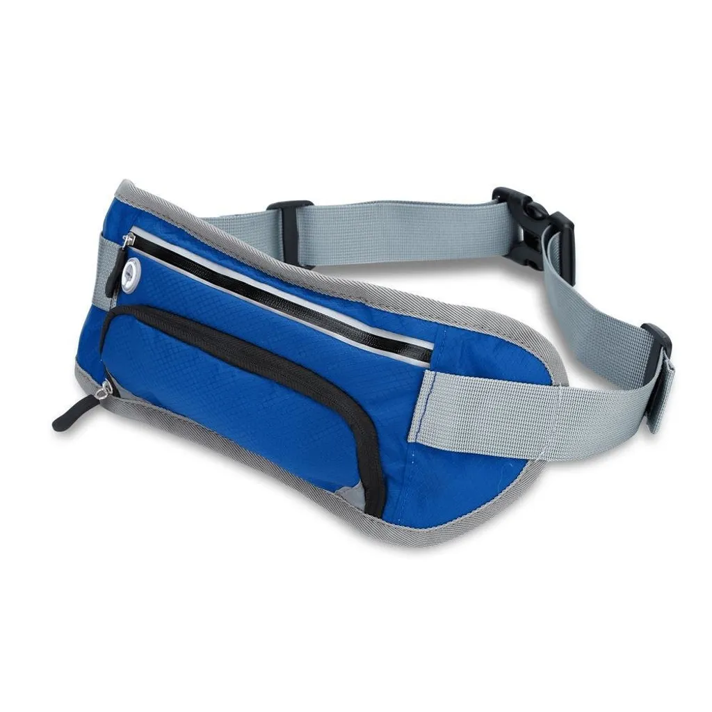 Cadorabo Marsupio Sportivo Blu con Porta Borraccia e Tasca Cellulare