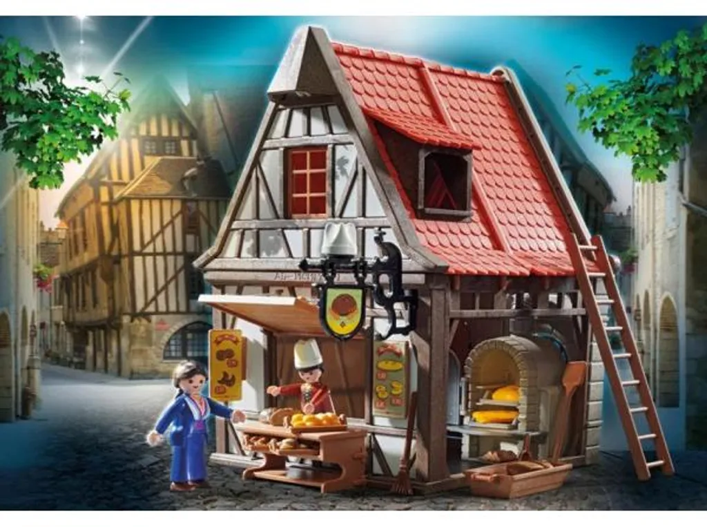 Jouet de Boulangerie Médiévale PLAYMOBIL 70954 pour Enfant dès 4 Ans