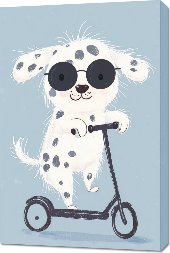 Quadro Cagnolino 60x90 cm: Il Must-Have per Camerette Instagrammabili