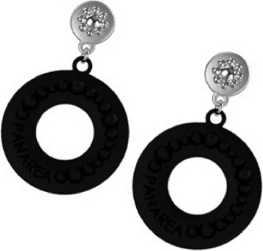 Orecchini Panarea OR3N Argento 5cm | Gioielli Donna Design Italiano