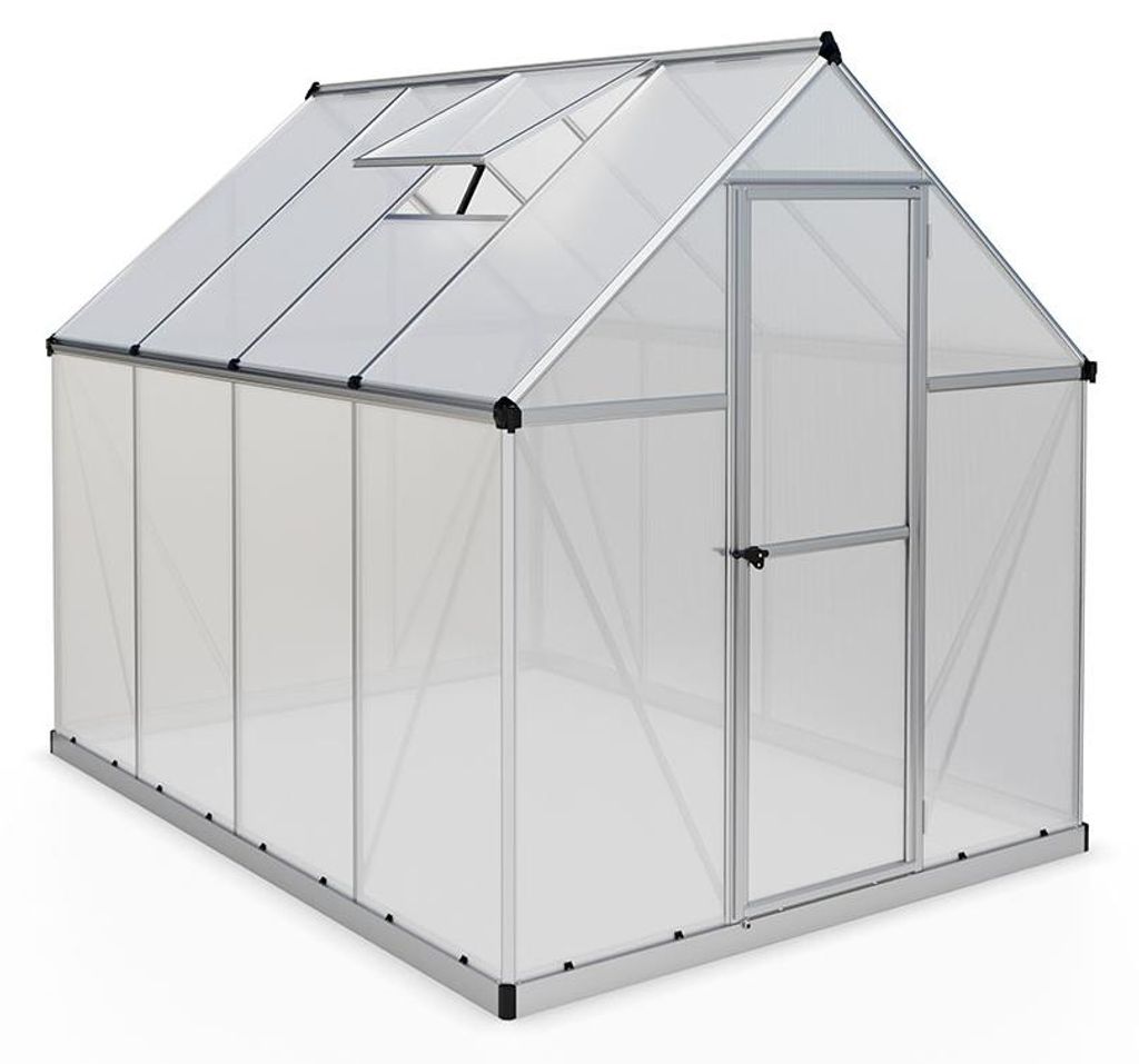 Palram - Canopia Aluminium Gewächshaus Mythos 68 Silber Produktbild 