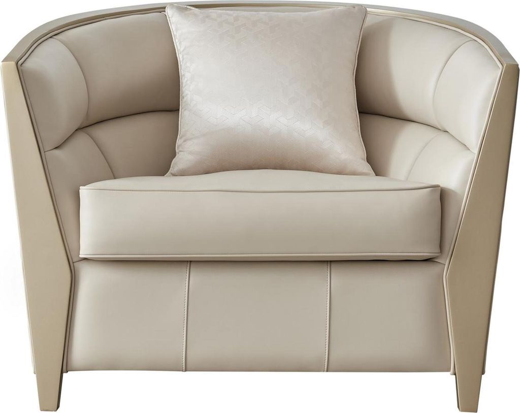 Sofagarnitur 411 Sitzer Wohnzimmer Kunstleder Polstermöbel Luxus Sofa Sessel Neu