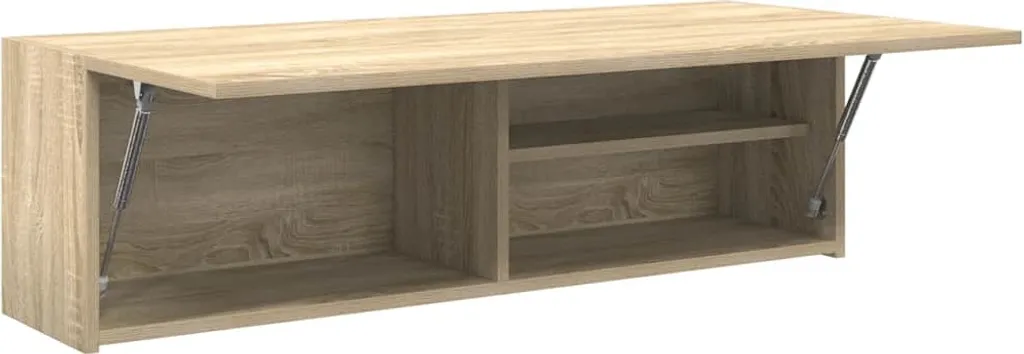 Pensile da bagno in stile elegante rovere Sonoma 100x25x30 cm materiale legno - armadi a specchio Hommie5588501 1pacco
