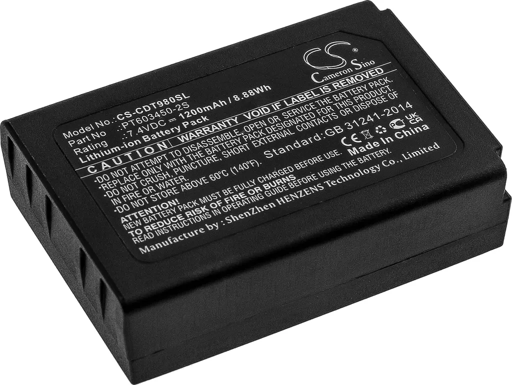 Batteria Professionale 1200mAh per CEM DT-9880 e Peaktech 3440 - 1
