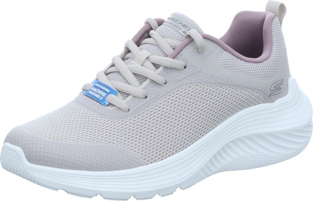 Skechers Damen-Sneaker BOBS SQUAD WAVES Beige-Grau-Weiß, Produktbild 