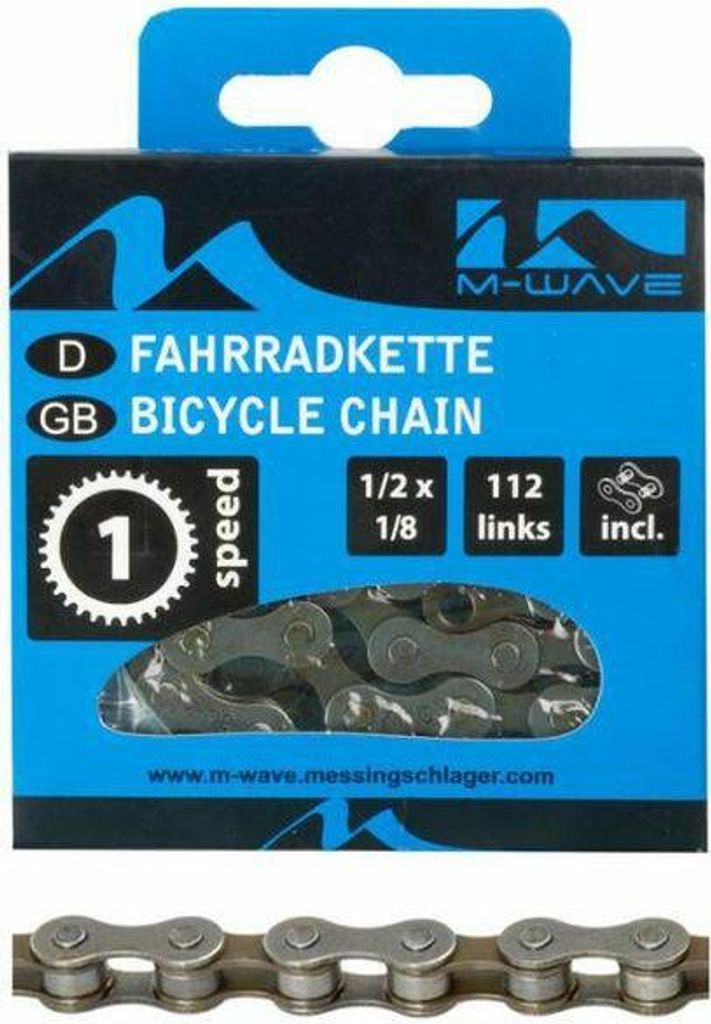 M-Wave 112GL Kette 112 Glieder 1/2x1/8 - 1 Speed Produktbild 