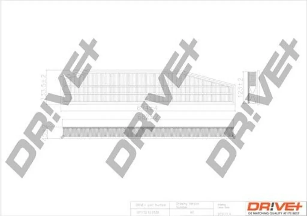 Filtre à air moteur pour BMW X3 E83 remplace référence 13 71 3 428 558