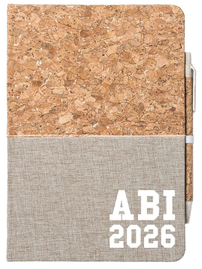Huuraa Notizbuch A5 ABI 2026 Abitur 80 Blatt inkl. Kugelschreiber Tagebuch Geschenkidee