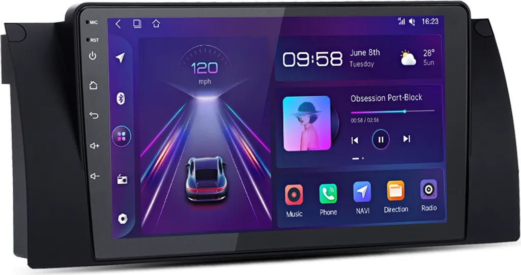 Navigatore 9" Android 12 BMW X5 E53 | WIFI 1+32GB DAB+ Multimedia Player