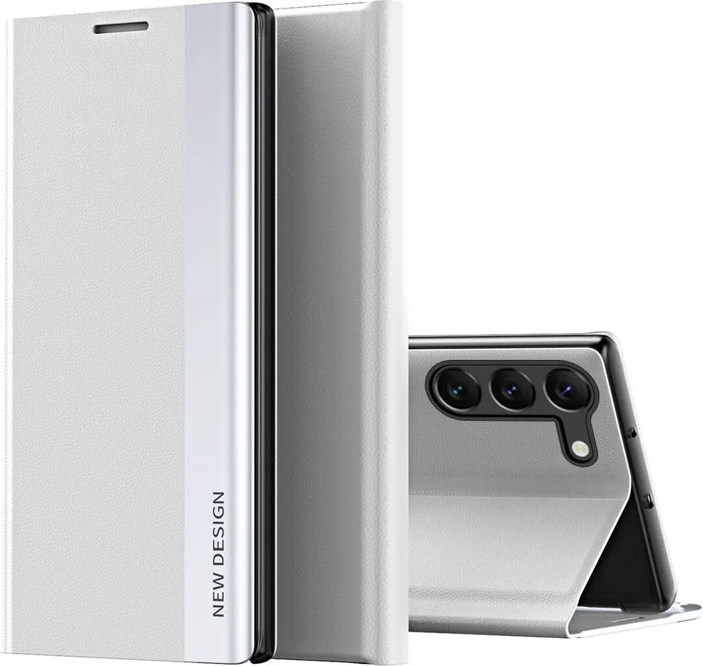 Custodia Business Samsung Galaxy S23 Magnetica Ecopelle Bianca
