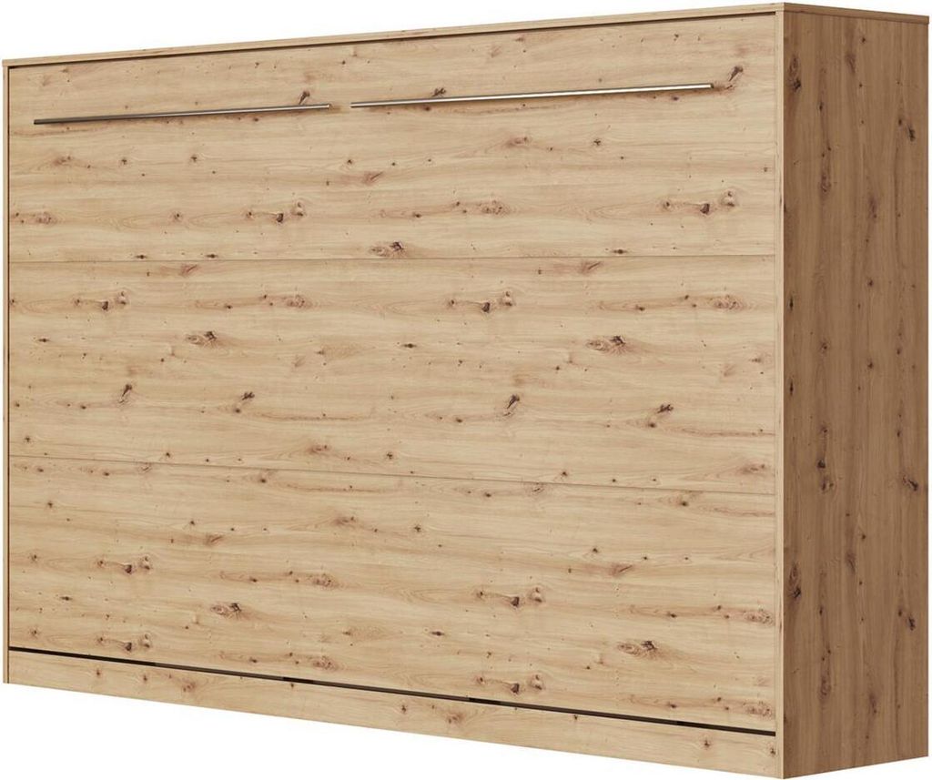 SMARTBett Schrankbett Standard Wildeiche 120 Horizontal