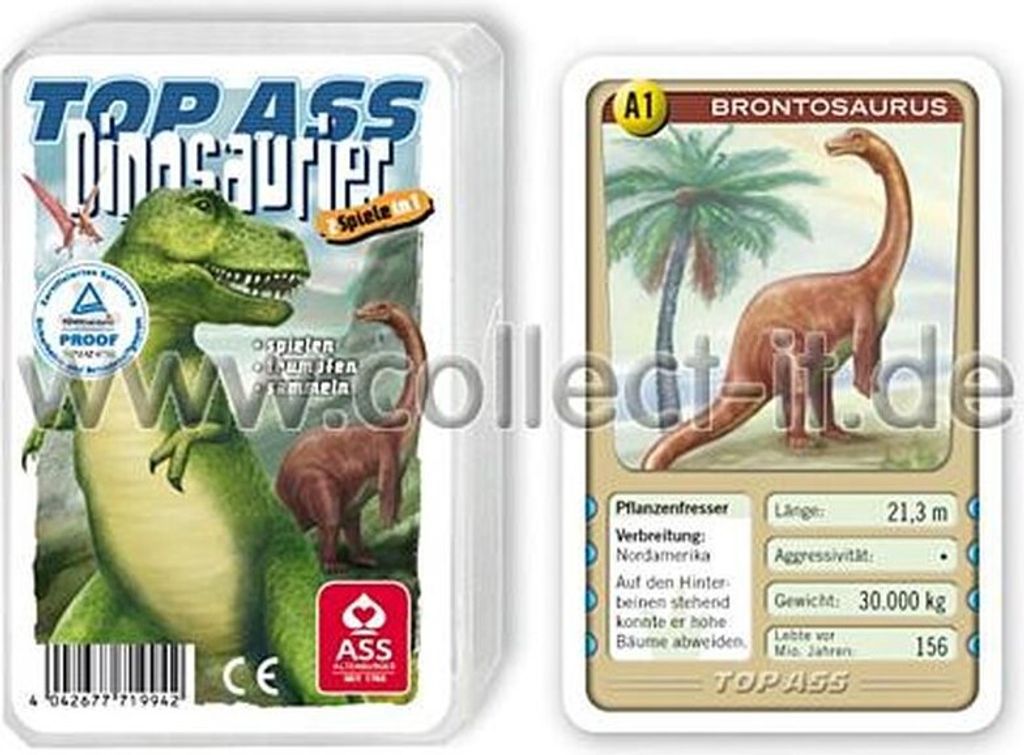 Quartett Dinosaurier, 1Quartett Produktbild 