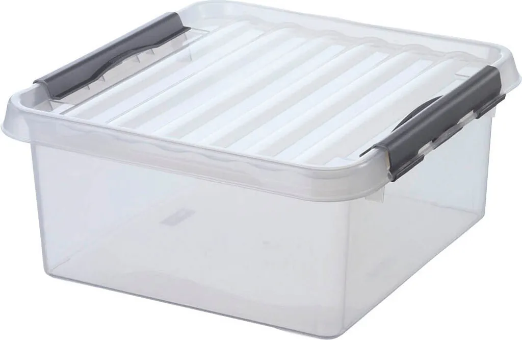Caisse de Rangement Helit 18 Litres Q-Line Sunware - Bac Plastique A4