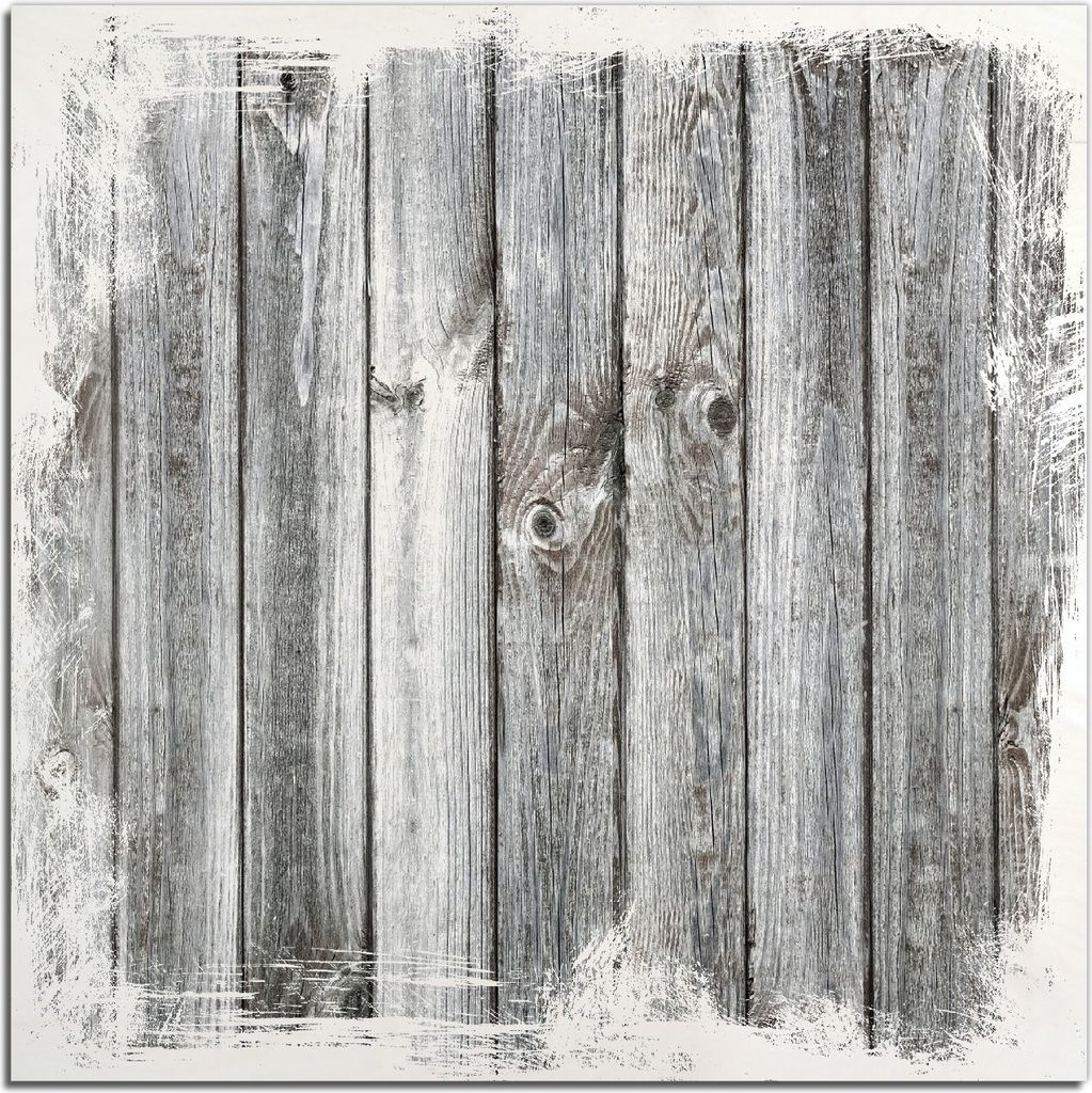 Kunstdrucke Wandbilder Holz in : Brillante Farben, Größe 50 x 50 cm Motiv Holz-Optik Textur hellgraues Holz Paneele Dielen mit Asteinschlüssen