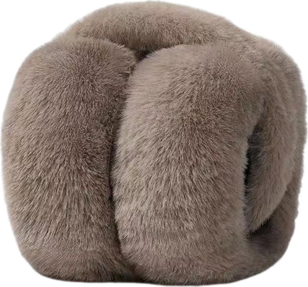 Damen Winter-Ohrenschützer, dicker Plüsch-Gehörschutz, winddicht, faltbar, rutschfest, Pendeln, Outdoor, Skifahren, Stirnband