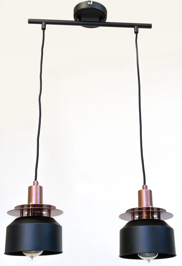 Lampe Suspendue Andromeda Noire Style Rétro en Métal avec Câble Réglable