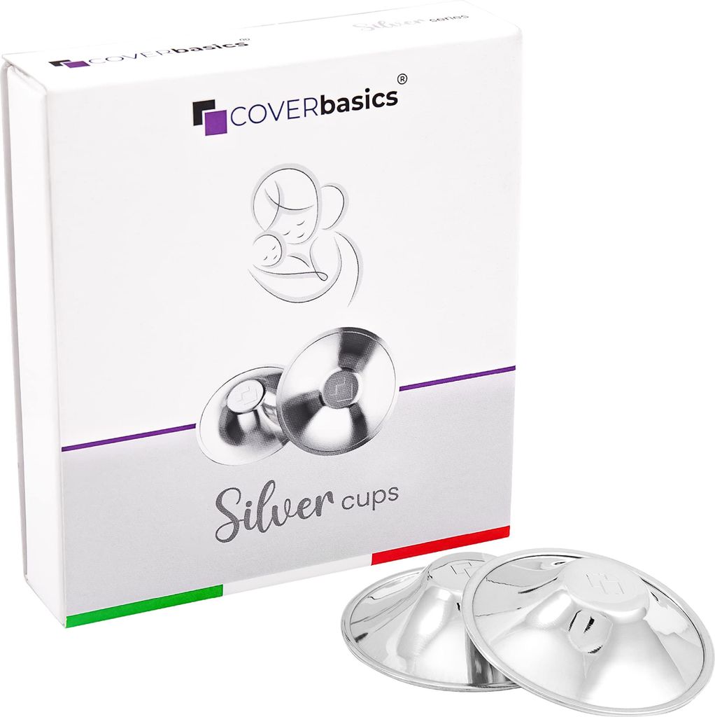 COVERbasics Silberhütchen Stillen (SilverCups) Stillhütchen Produktbild 
