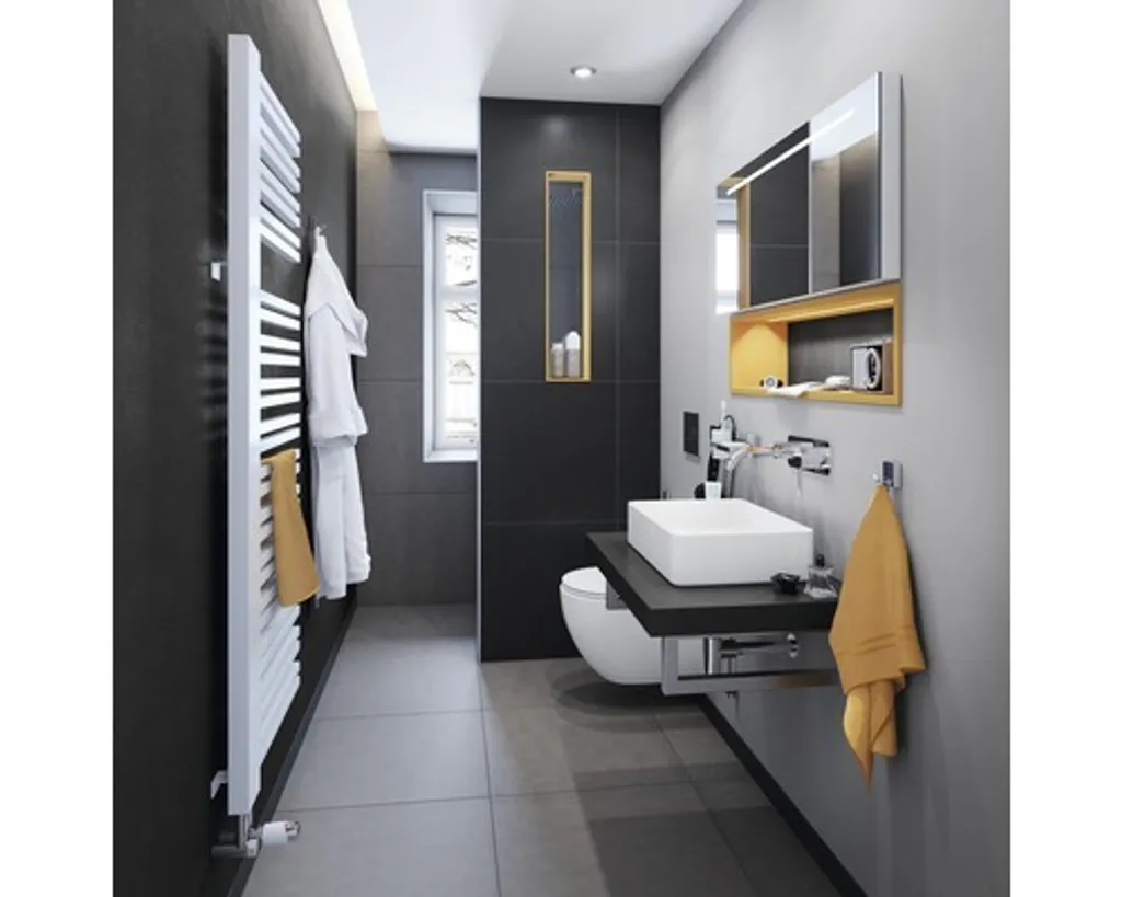 Support pour lavabo Fackelmann 48 cm en acier inoxydable robuste - 2